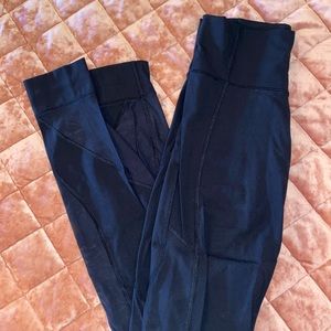 Lululemon High-waisted Ankle Cuff Mesh Leggings